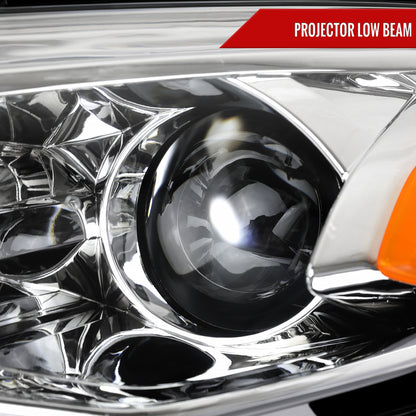2019-2024 Chevrolet Malibu Factory Style Projector Headlights (Chrome Housing/Clear Lens)