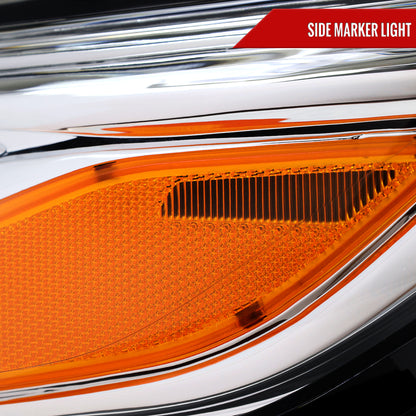 2019-2024 Chevrolet Malibu Factory Style Projector Headlights (Chrome Housing/Clear Lens)