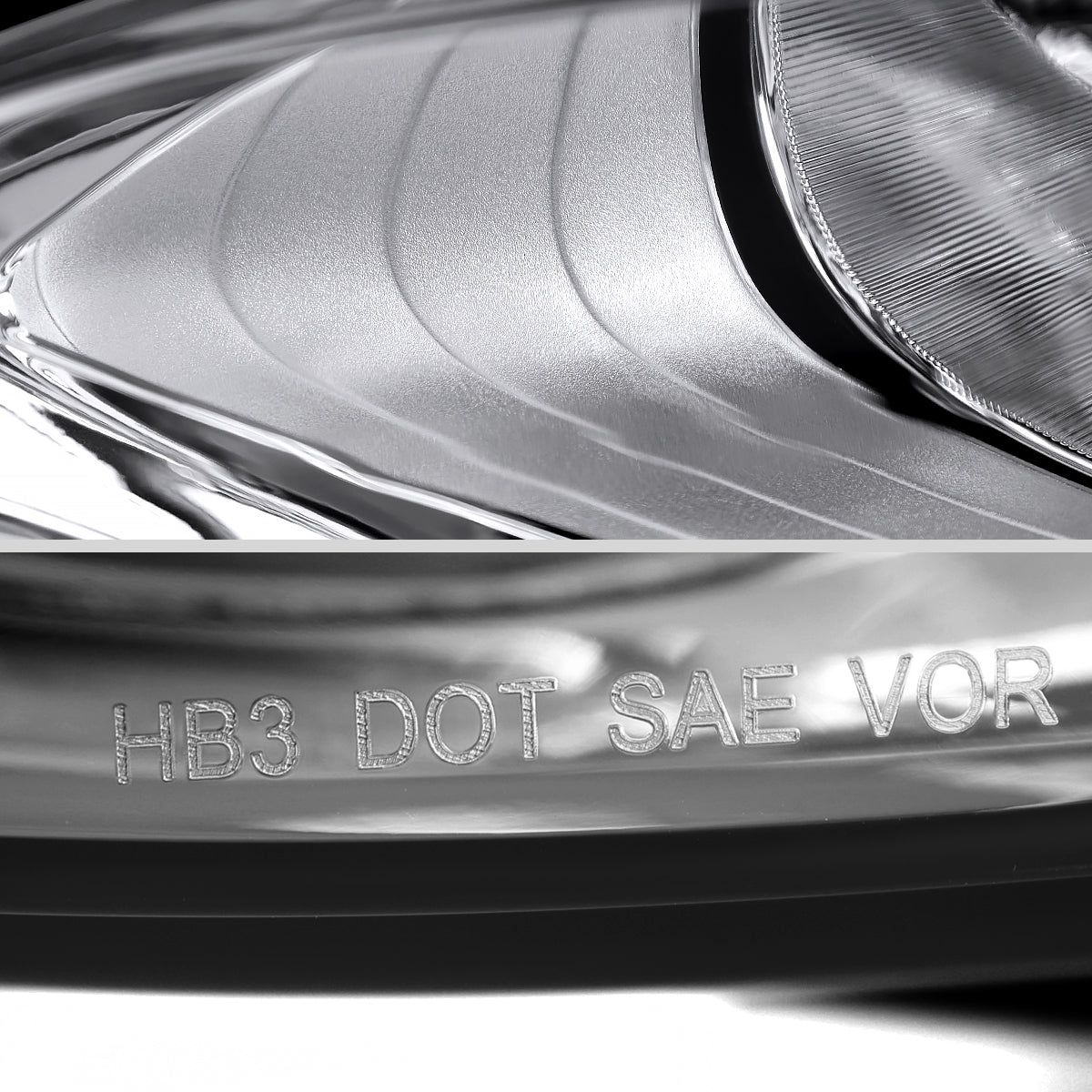 2019-2024 Chevrolet Malibu Factory Style Projector Headlights (Chrome Housing/Clear Lens)