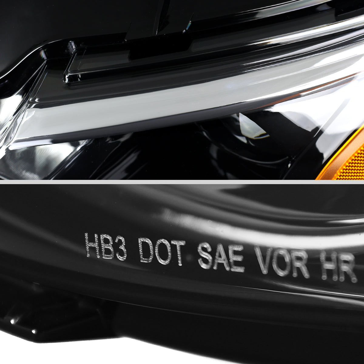 2019-2024 Chevrolet Malibu Factory Style Projector Left Driver Side Headlight (Glossy Black Housing/Clear Lens)