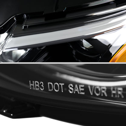 2019-2024 Chevrolet Malibu Factory Style Projector Left Driver Side Headlight (Glossy Black Housing/Clear Lens)