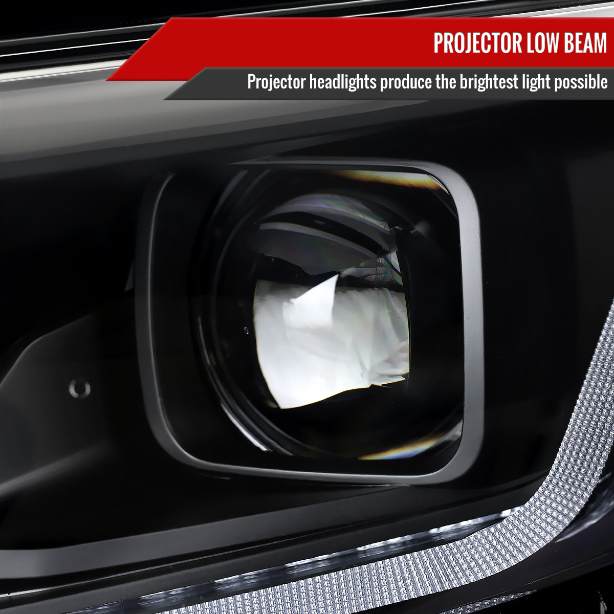 2019-2024 Chevrolet Malibu Switchback Sequential LED Turn Signal Projector Headlights (Matte Black Housing/Smoked Lens)