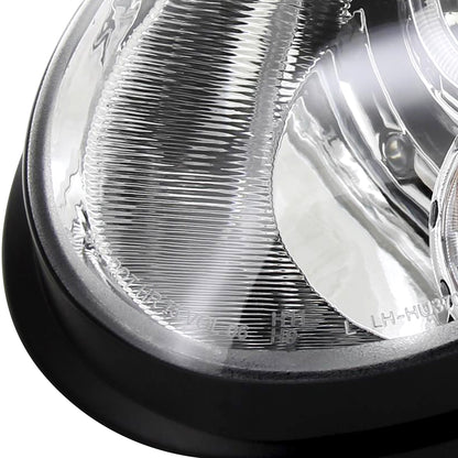 2007-2015 Mini Cooper R55 R56 R57 R58 R59 Single Halo Projector Headlights (Chrome Housing/Clear Lens)
