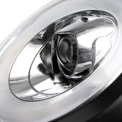 2007-2015 Mini Cooper R55 R56 R57 R58 R59 Projector  Headlights w/ LED Turn Signal Lights (Chrome Housing/Clear Lens)