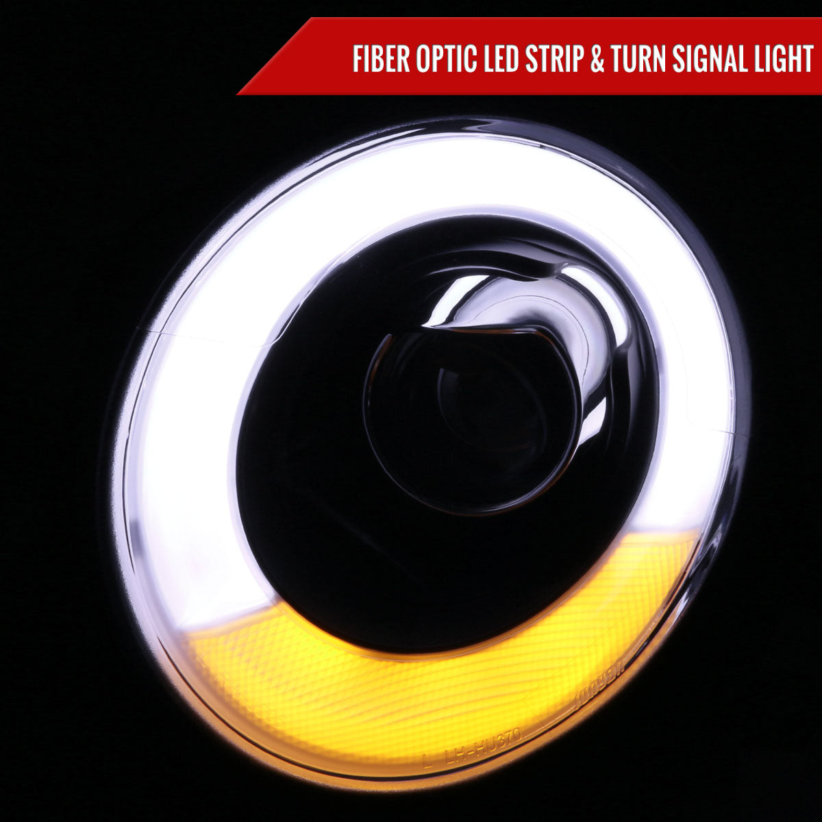 2007-2015 Mini Cooper R55 R56 R57 R58 R59 Projector  Headlights w/ LED Turn Signal Lights (Matte Black Housing/Clear Lens)