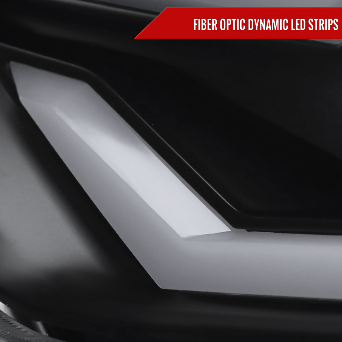 2015-2017 Ford Mustang / 2018-2020 Mustang Shelby LED Bar Xenon HID Projector Headlights (Matte Black Housing/Clear Lens)