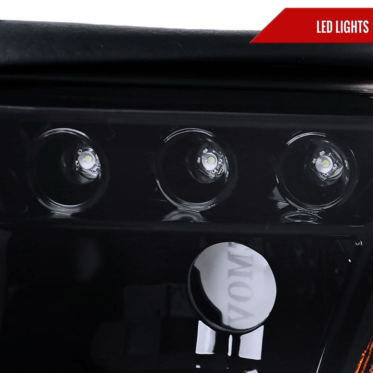 1994-1998 Ford Mustang Dual Halo V2 Projector Headlights (Glossy Black Housing/Smoked Lens)