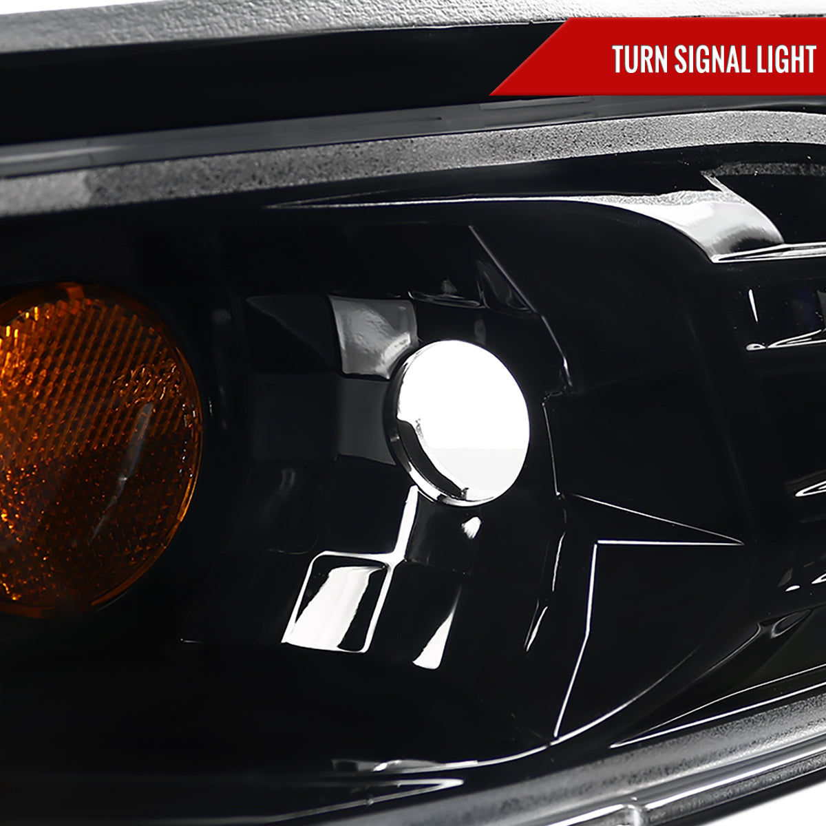 1999-2004 Ford Mustang Dual Halo Projector Headlights (Jet Black Housing/Clear Lens)