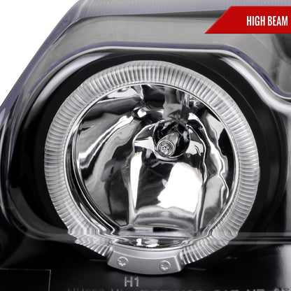 1999-2004 Ford Mustang Dual Halo Projector Headlights (Matte Black Housing/Clear Lens)