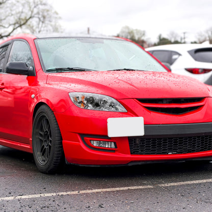 2004-2009 Mazda 3 Sedan Projector Style Headlights (Chrome Housing/Clear Lens)