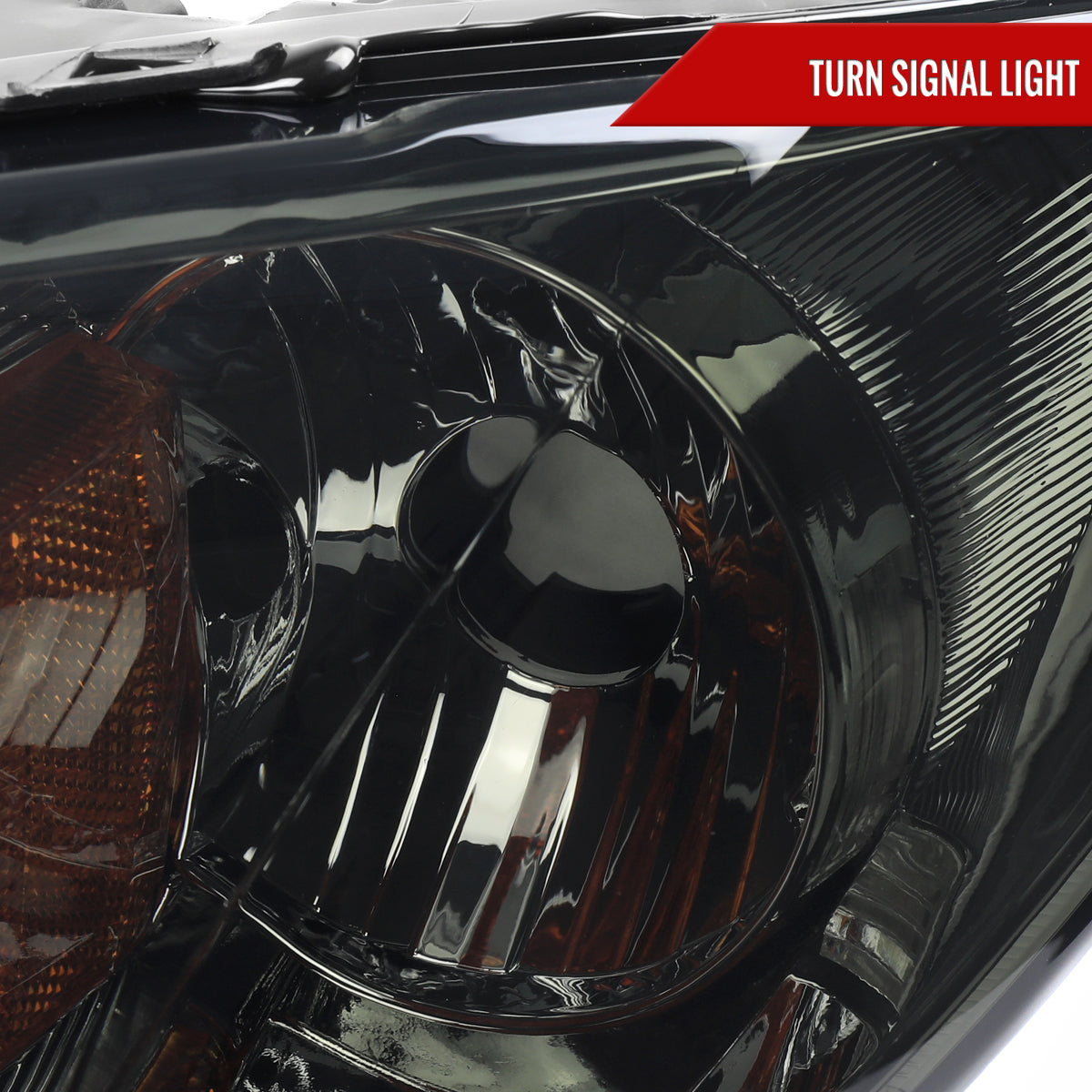 2004-2009 Mazda 3 Sedan Projector Style Headlights (Chrome Housing/Smoked Lens)