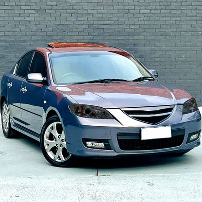 2004-2009 Mazda 3 Sedan Projector Style Headlights (Chrome Housing/Smoked Lens)