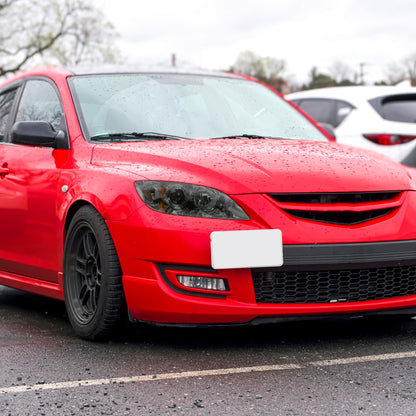 2004-2009 Mazda 3 Sedan Projector Style Headlights (Chrome Housing/Smoked Lens)