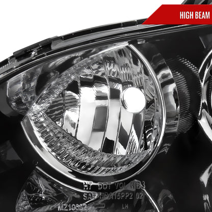2004-2009 Mazda 3 Sedan Projector Style Headlights (Matte Black Housing/Clear Lens)