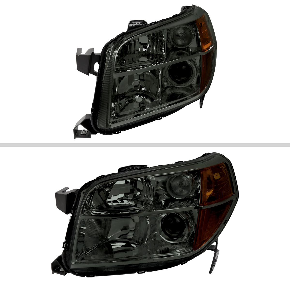 2006-2008 Honda Pilot Projector Style Headlights (Chrome Housing/Smoked Lens)