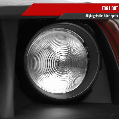 2006-2008 Honda Pilot Projector Style Headlights (Matte Black Housing/Clear Lens)