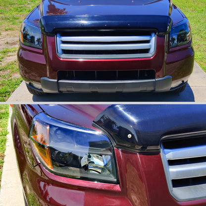 2006-2008 Honda Pilot Projector Style Headlights (Matte Black Housing/Clear Lens)