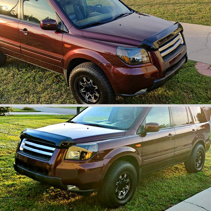 2006-2008 Honda Pilot Projector Style Headlights (Matte Black Housing/Clear Lens)