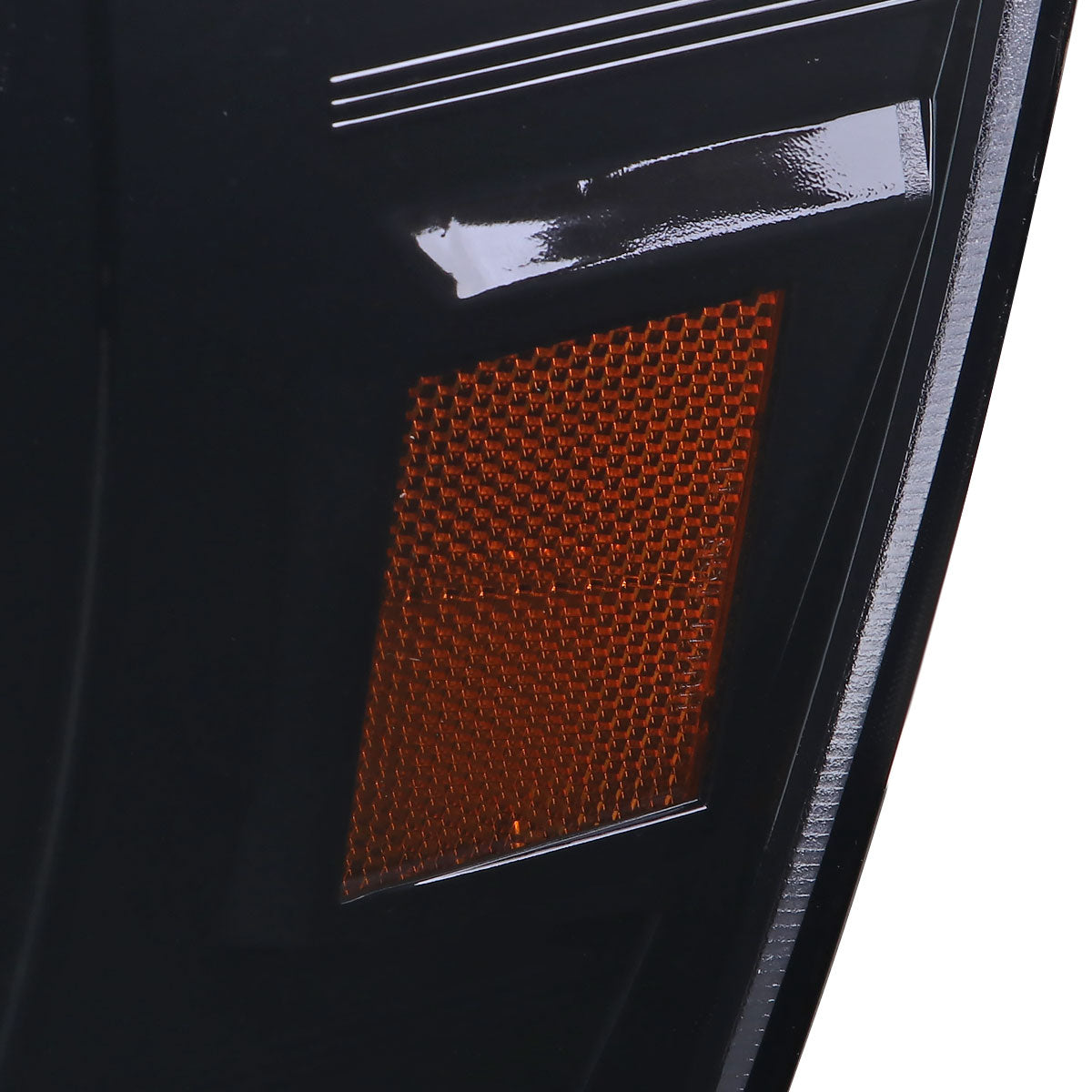 2006-2008 Dodge RAM 1500/ 2006-2009 2500 3500 Switchback LED C-Bar Projector Headlights (Glossy Black Housing/Smoked Lens)