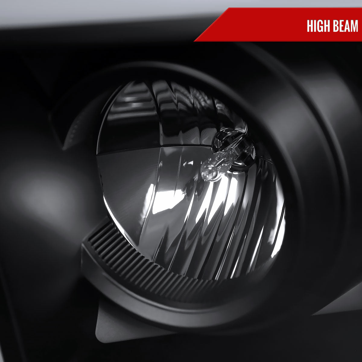 2009-2018 Dodge RAM 1500 / 2019-2021 RAM Classic/ 2010-2018 RAM 2500 3500 Switchback Sequential LED C-Bar Projector Headlights (Matte Black Housing/Clear Lens)