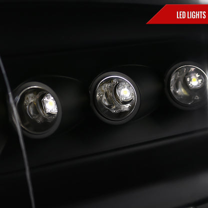 2009-2018 Dodge RAM 1500 / 2019-2021 RAM Classic / 2010-2018 RAM 2500 3500 Dual Halo Projector Headlights (Matte Black Housing/Clear Lens)