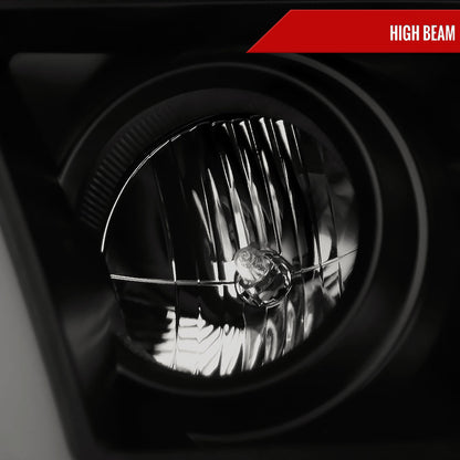 2009-2018 Dodge RAM 1500 / 2019-2021 RAM Classic/ 2010-2018 RAM 2500 3500 Switchback Sequential LED C-Bar Projector Headlights (Black Housing/Smoked Lens)