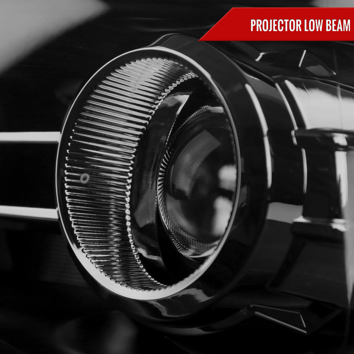 2009-2018 Dodge RAM 1500 / 2019-2021 RAM Classic / 2010-2018 RAM 2500 3500 Switchback Sequential LED Bar Projector Headlights (Jet Black Housing/Smoked Lens)