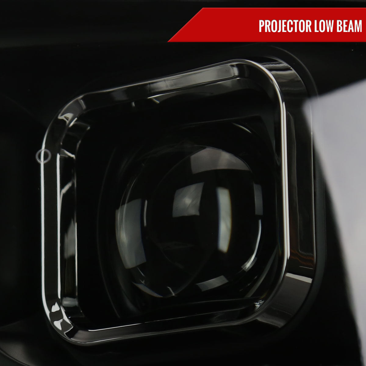 2009-2018 Dodge RAM 1500  / 2019-2021 RAM Classic / 2010-2018 RAM 2500 3500 Switchback Sequential Projector Headlights (Matte Black Housing/Smoked Lens)