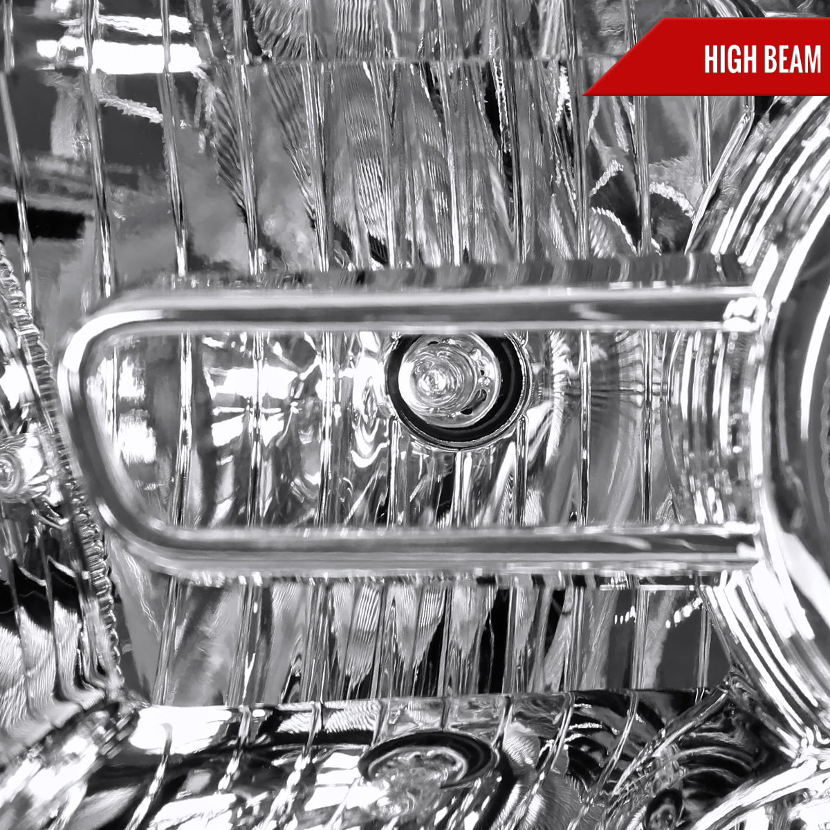 2013-2018 Ram 1500 2500 3500 LED Bar Projector Headlights (Chrome Housing/Clear Lens)