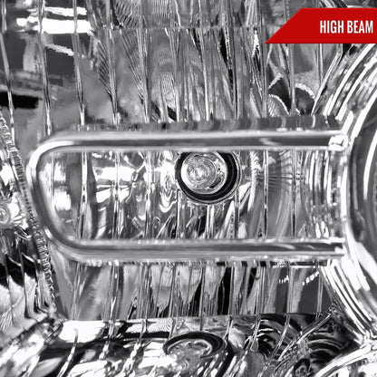 2013-2018 Ram 1500 2500 3500 LED Bar Projector Headlights (Chrome Housing/Clear Lens)