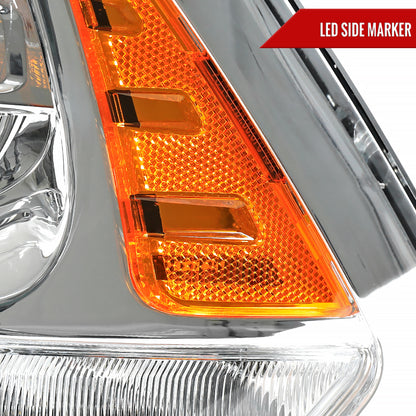 2013-2018 Ram 1500 2500 3500 LED Bar Projector Headlights (Chrome Housing/Clear Lens)