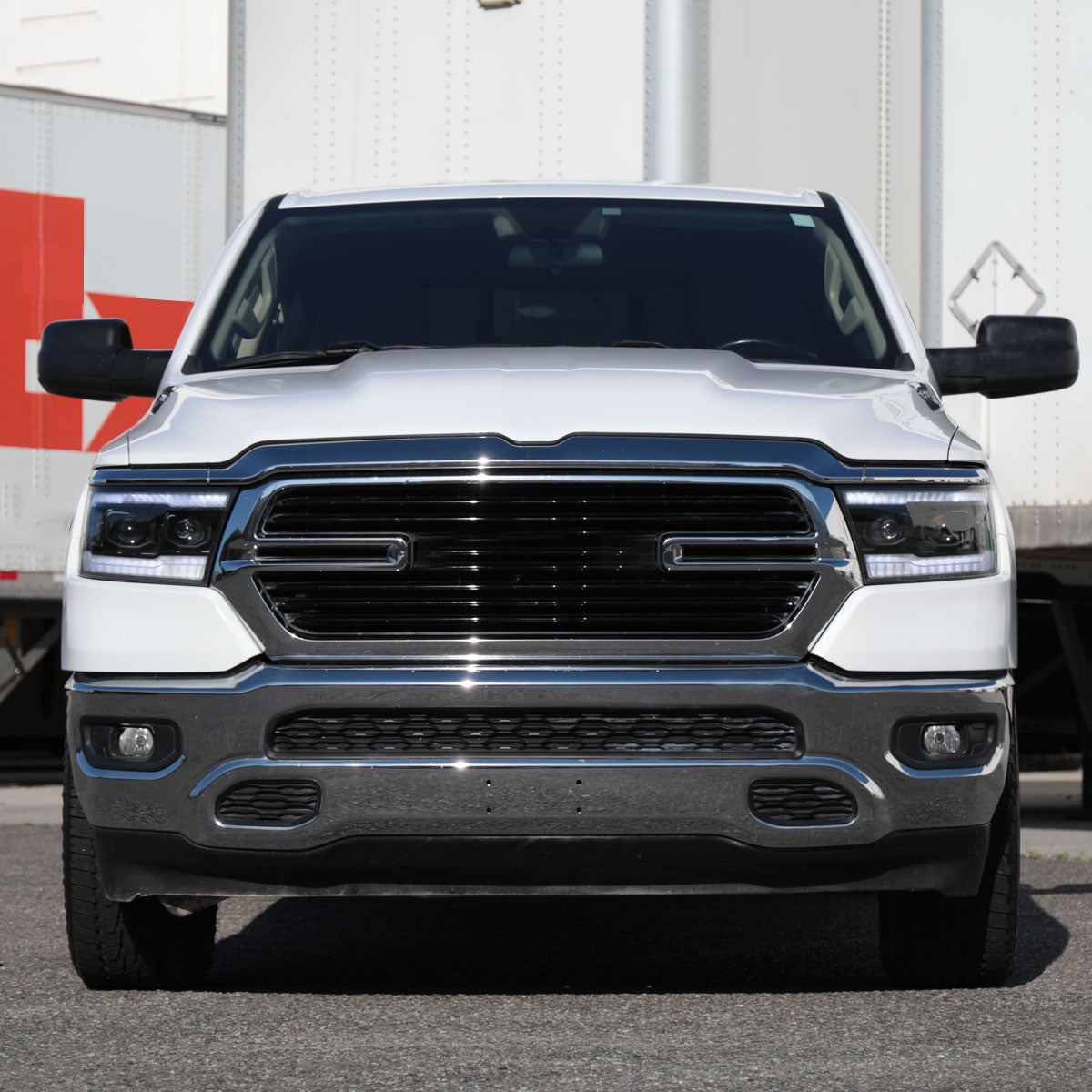 2019-2024 Dodge RAM 1500 Switchback Sequential LED Turn Signal Projector Headlights (Matte Black Housing/Clear Lens)