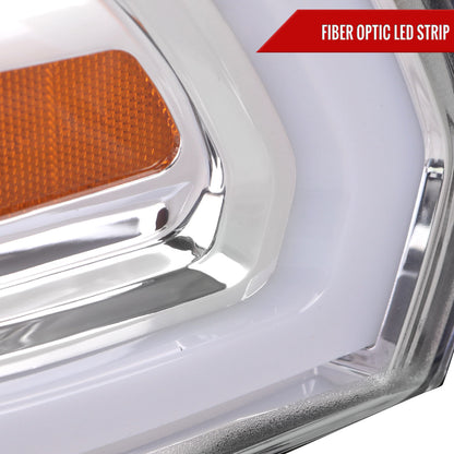 2019-2024 Dodge RAM 2500/3500/4500/5500 LED Tube Projector Headlights (Chrome Housing/Clear Lens)