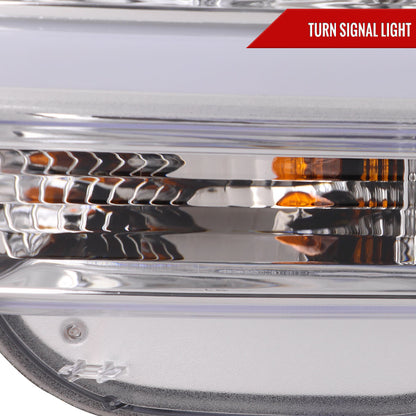 2019-2024 Dodge RAM 2500/3500/4500/5500 LED Tube Projector Headlights (Chrome Housing/Clear Lens)