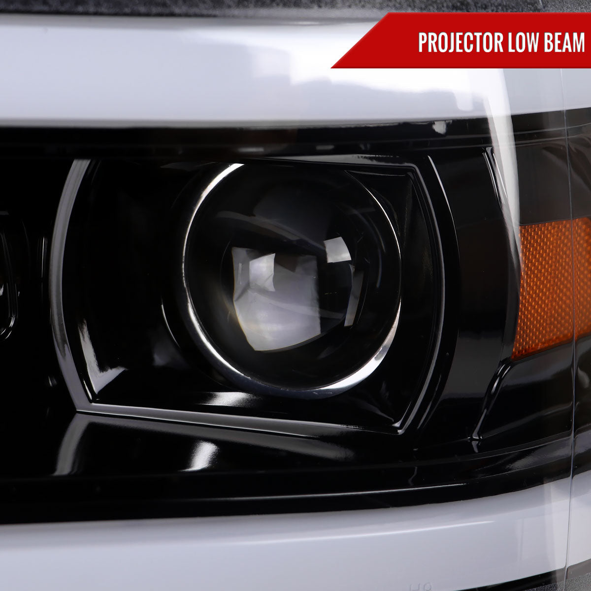 2019-2024 Dodge RAM 2500/3500/4500/5500 LED Tube Projector Headlights (Jet Black Housing/Clear Lens)