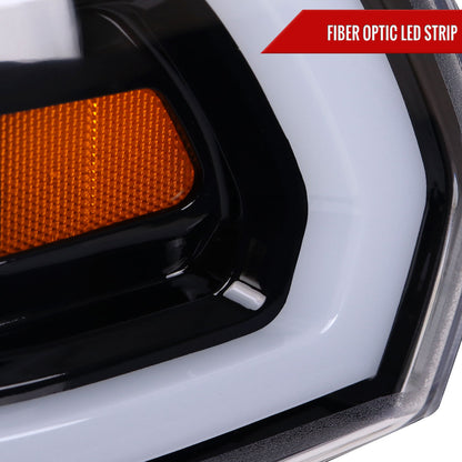 2019-2024 Dodge RAM 2500/3500/4500/5500 LED Tube Projector Headlights (Jet Black Housing/Clear Lens)