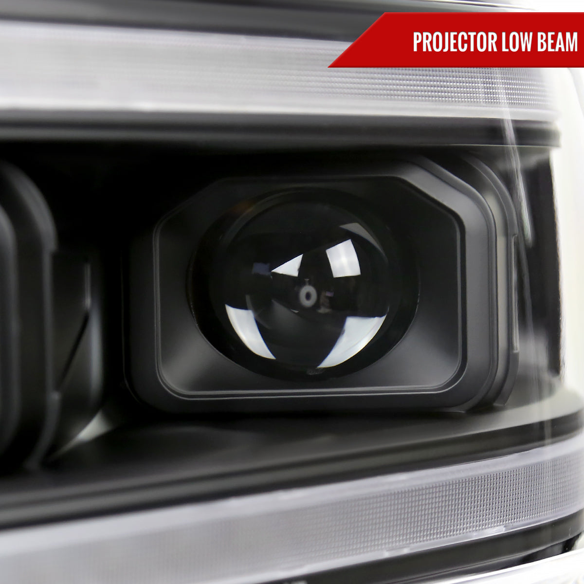 2019-2024 Dodge RAM 2500/3500/4500/5500 Switchback Sequential LED Turn Signal Projector Headlights (Matte Black Housing/Clear Lens)