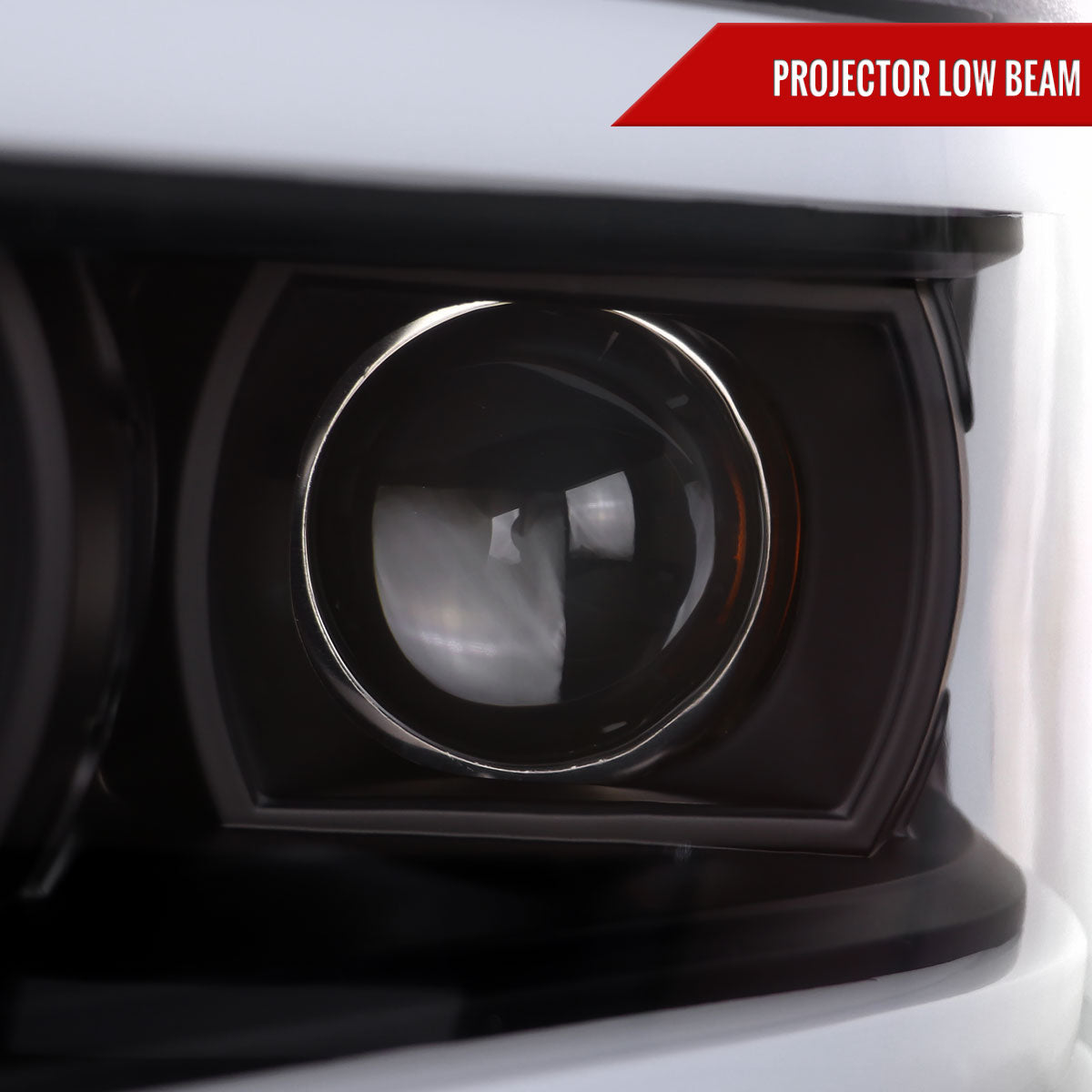 2019-2024 Dodge RAM 2500/3500/4500/5500 LED Tube Projector Headlights (Matte Black Housing/Clear Lens)