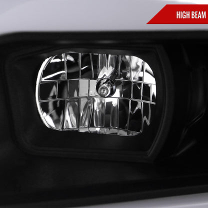 2019-2024 Dodge RAM 2500/3500/4500/5500 LED Tube Projector Headlights (Matte Black Housing/Clear Lens)
