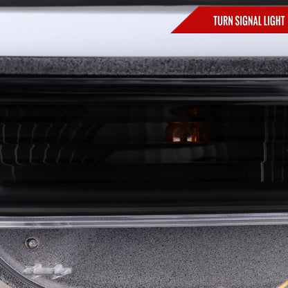 2019-2024 Dodge RAM 2500/3500/4500/5500 LED Tube Projector Headlights (Matte Black Housing/Clear Lens)