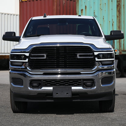 2019-2024 Dodge RAM 2500/3500/4500/5500 Switchback Sequential LED Turn Signal Projector Headlights (Jet Black Housing/Smoked Lens)