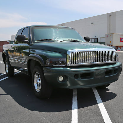 1994-2001 Dodge RAM 1500/ 1994-2002 RAM 2500 3500 Projector Headlights w/ SMD LED Light Strip (Matte Black Housing/Clear Lens)