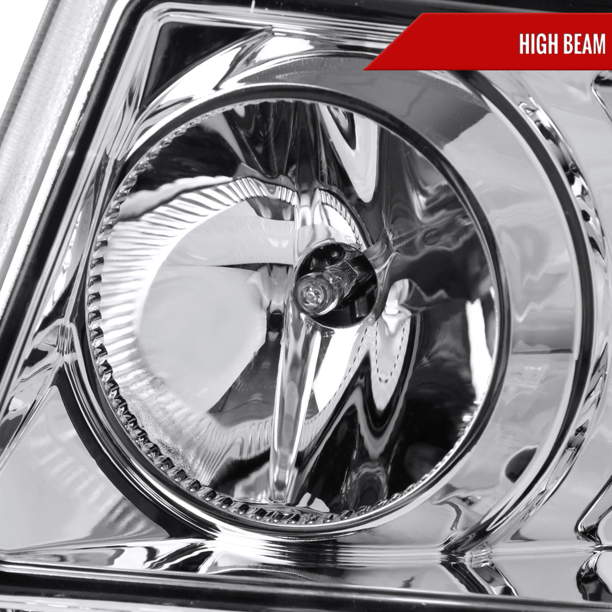 2001-2011 Ford Ranger Projector Headlights w/ LED Light Strip & LED Turn Signal Lights (Chrome Housing/Clear Lens)