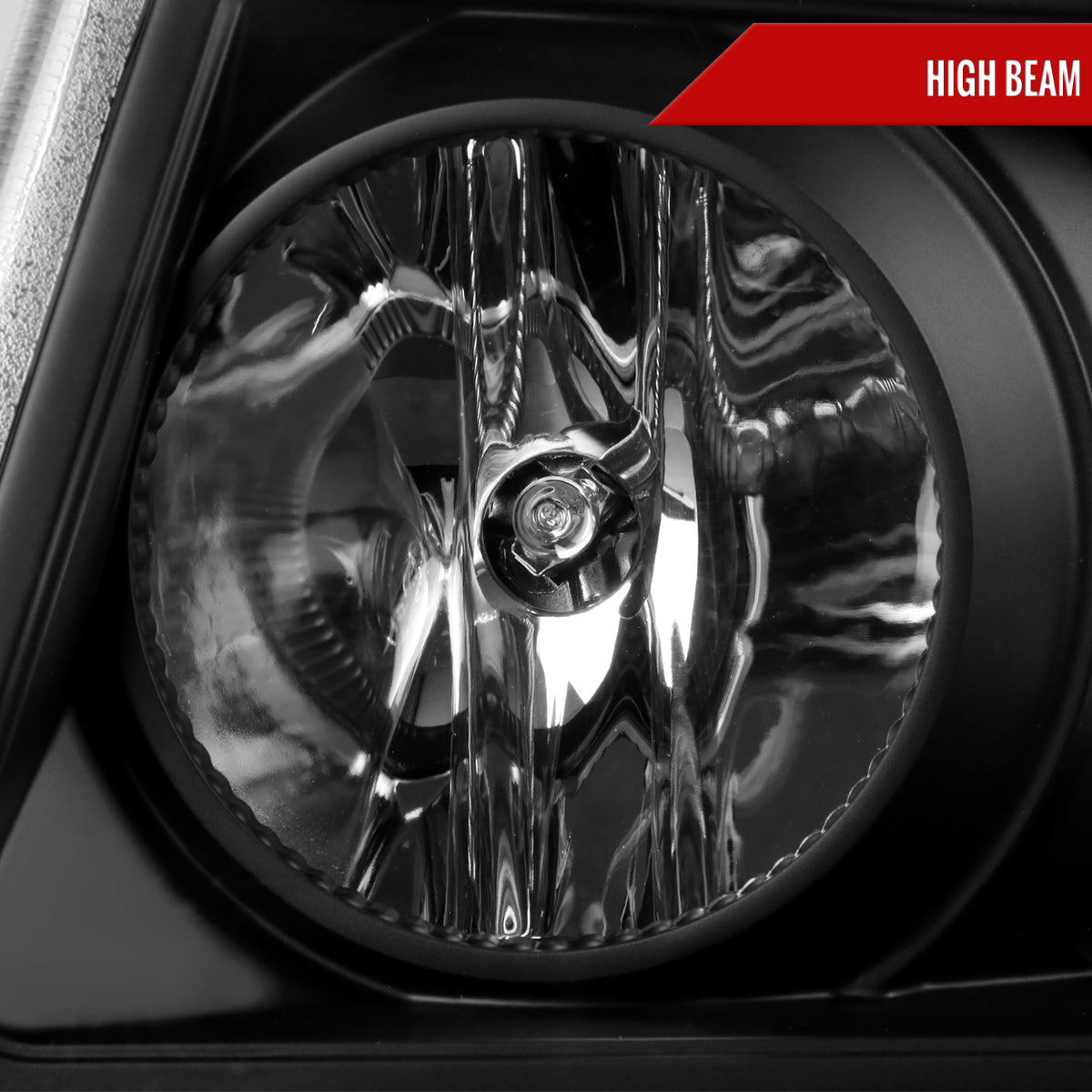 2001-2011 Ford Ranger Projector Headlights w/ LED Light Strip & LED Turn Signal Lights (Matte Black Housing/Clear Lens)