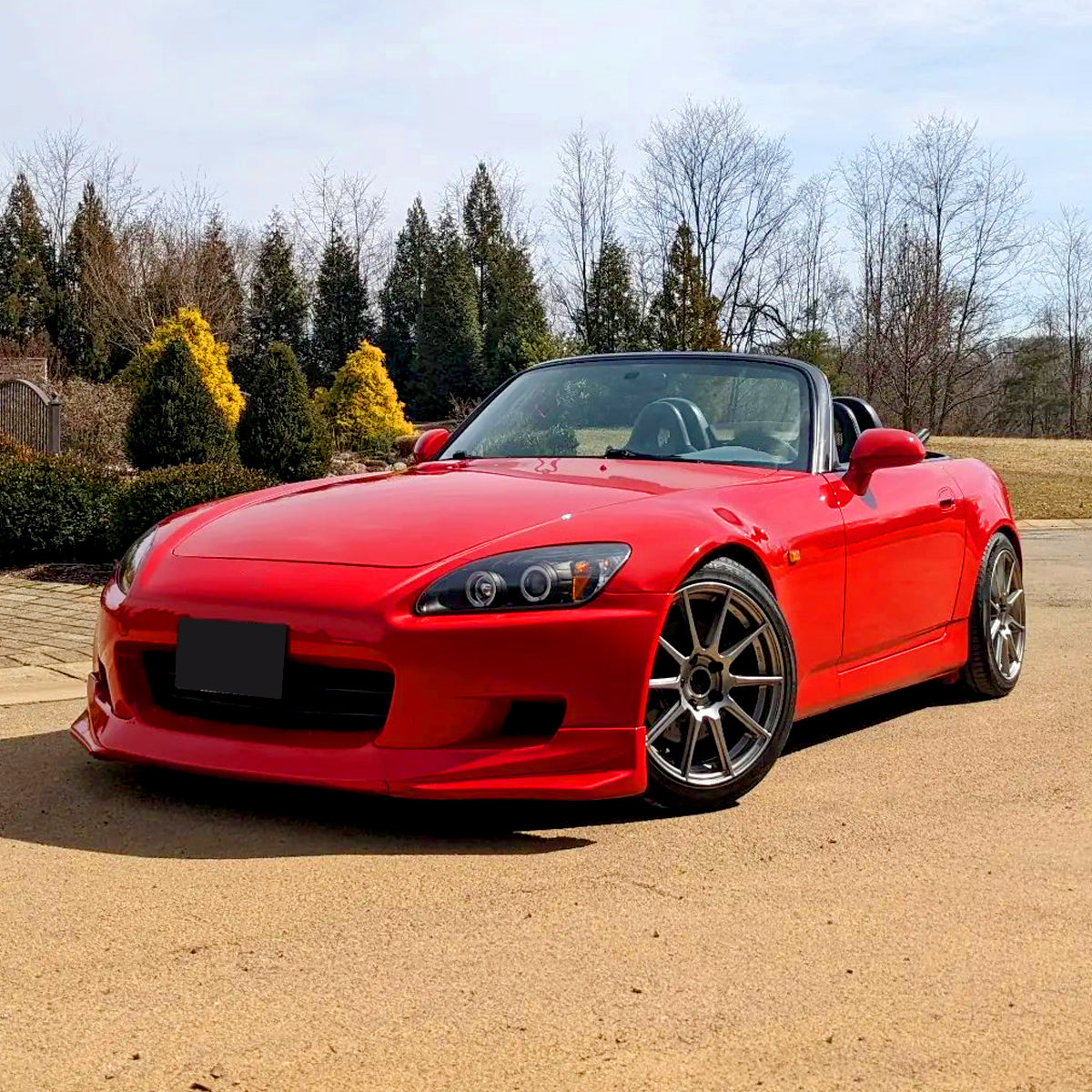 2000-2003 Honda S2000 AP1 Dual Halo Projector Headlights (Matte Black Housing/Clear Lens)