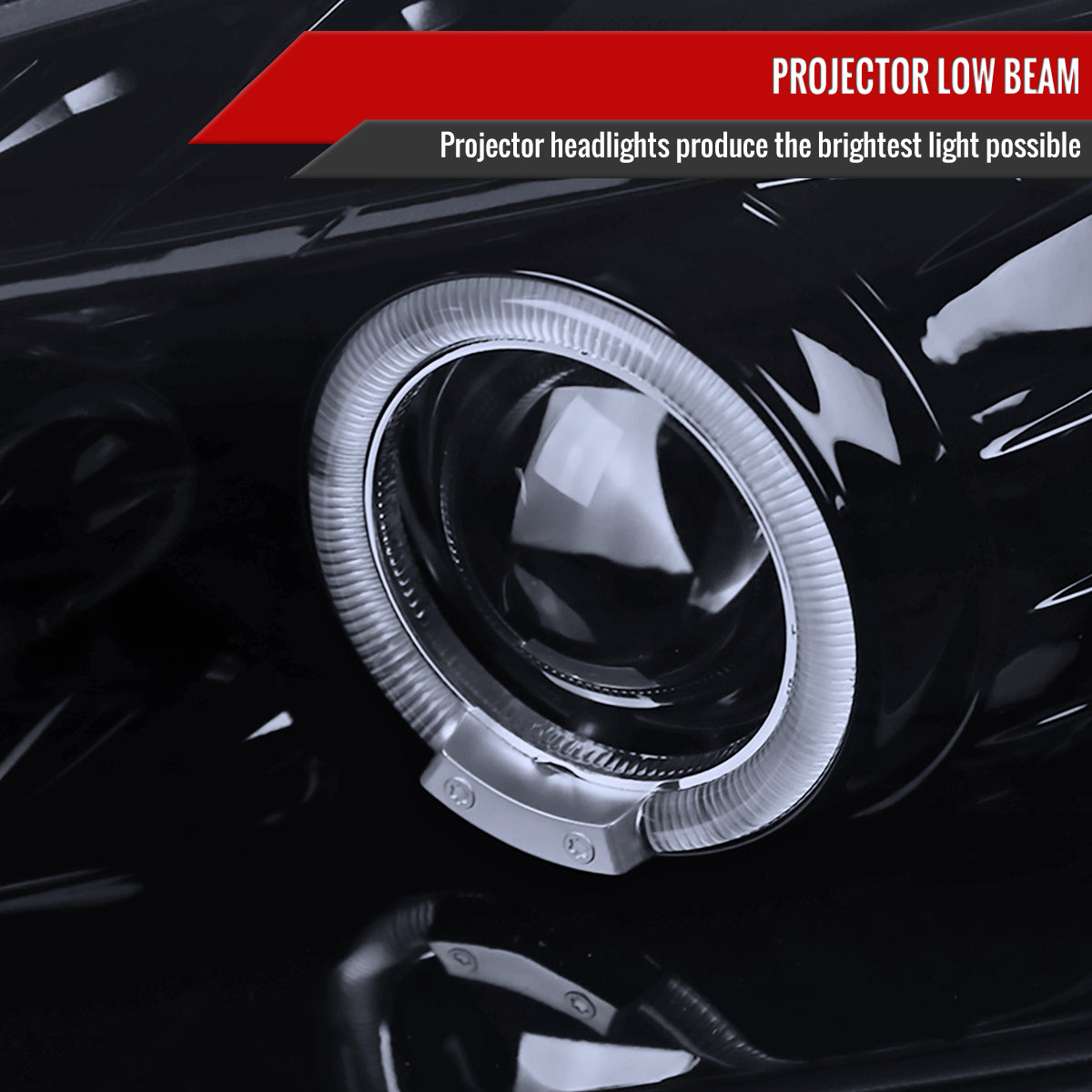 2004-2009 Honda S2000 AP2 Dual Halo Projector Headlights (Glossy Black Housing/Smoked Lens)