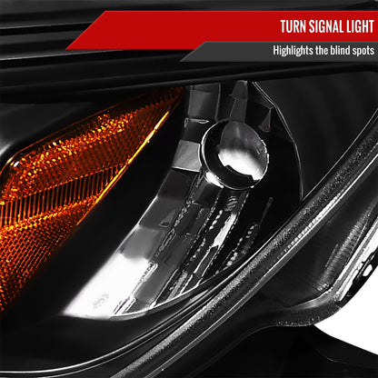 2004-2009 Honda S2000 AP2 Dual Halo Projector Headlights (Matte Black Housing/Clear Lens)