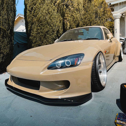 2004-2009 Honda S2000 AP2 Dual Halo Projector Headlights (Matte Black Housing/Clear Lens)