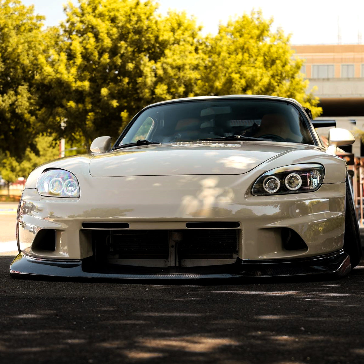 2004-2009 Honda S2000 AP2 Dual Halo Projector Headlights (Matte Black Housing/Clear Lens)