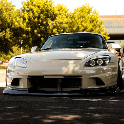 2004-2009 Honda S2000 AP2 Dual Halo Projector Headlights (Matte Black Housing/Clear Lens)